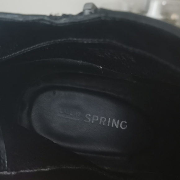 Call It Spring Black Block Heel Booties Size 10 - Picture 7 of 7